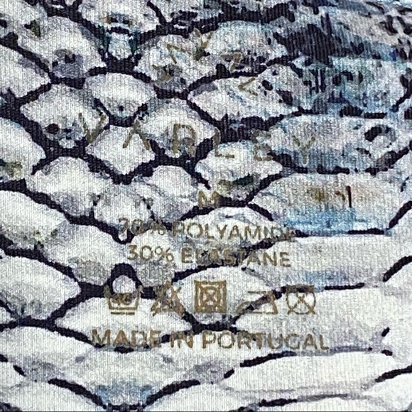 Varley Snake Print Mesh Insert 7/8 Leggings Sz M - Picture 12 of 12